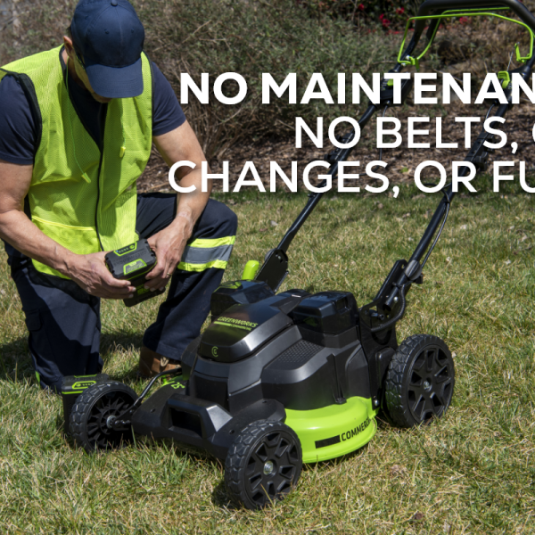 Greenworks 82V 25" Self Propelled Mower w/ (2) 4Ah Battery & Dual Port Charger