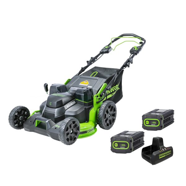 Greenworks 82V 25" Self Propelled Mower w/ (2) 4Ah Battery & Dual Port Charger