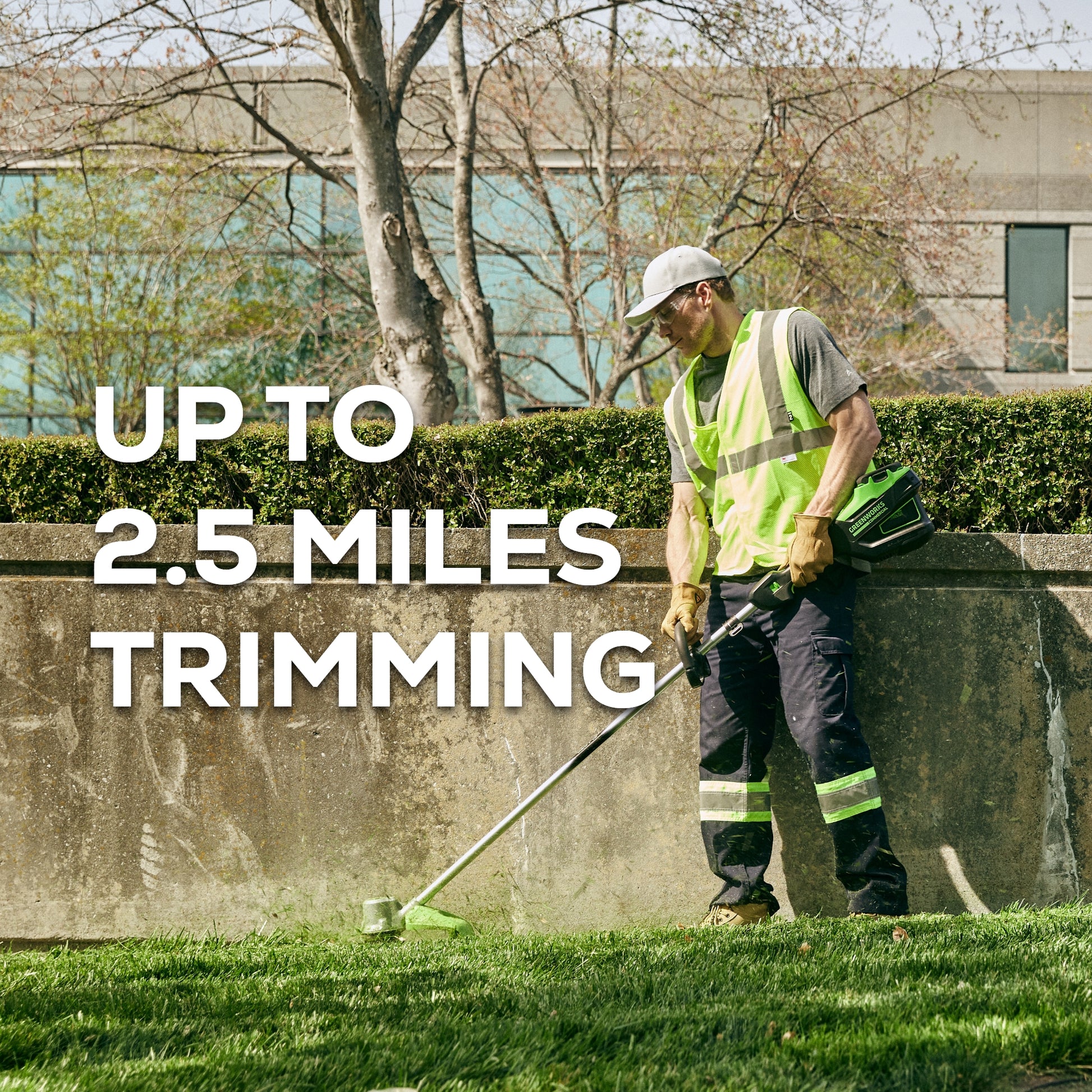 Greenworks 82V 1.5kW String Trimmer w/ 2.5Ah Battery & Dual Port Charger Greenworks 82V 1.5kW String Trimmer w/ 2.5Ah Battery & Dual Port Charger