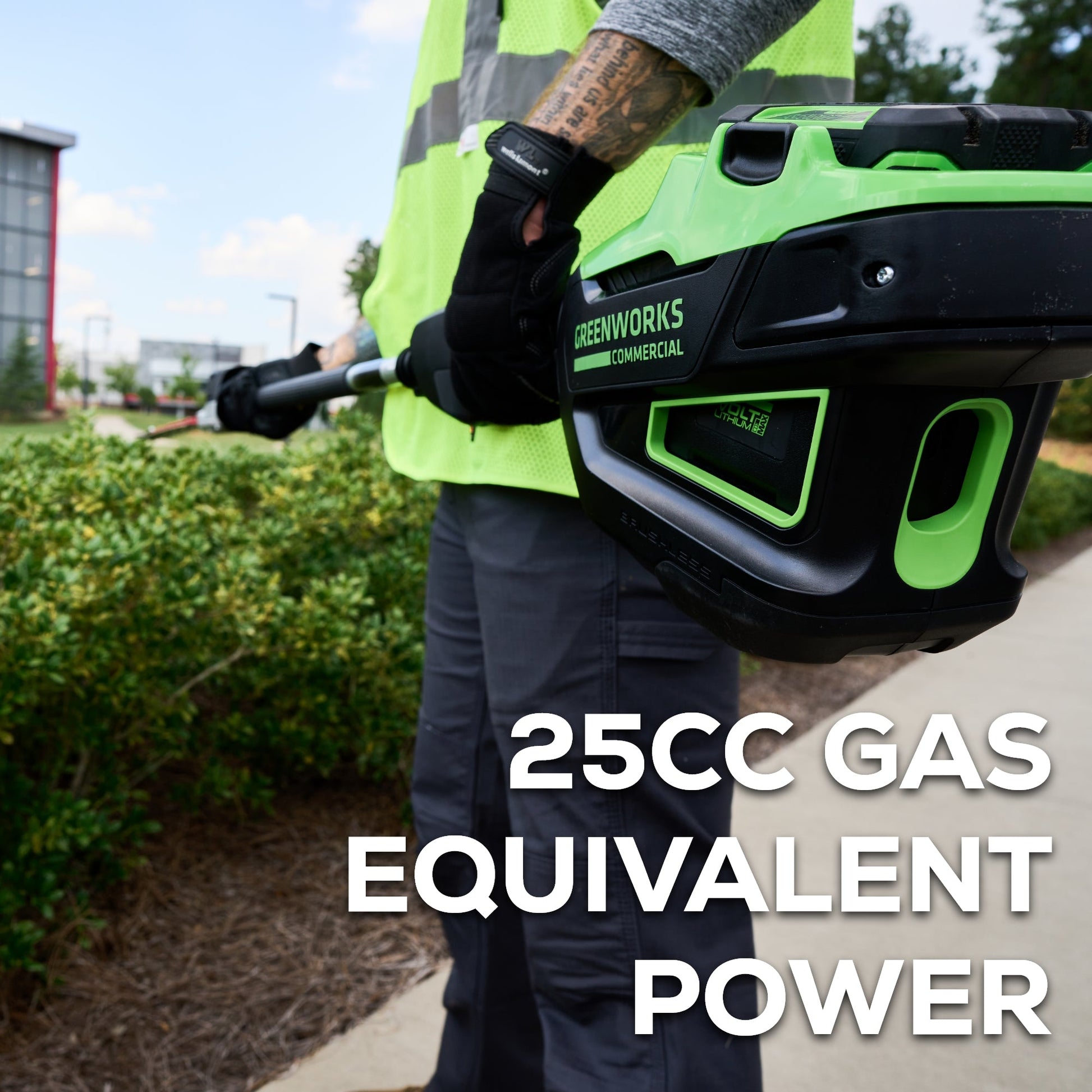 Greenworks 82V Fixed Mid Pole Hedge Trimmer w/ 2.5Ah Battery & 8A DP Charger Greenworks 82V Fixed Mid Pole Hedge Trimmer w/ 2.5Ah Battery & 8A DP Charger