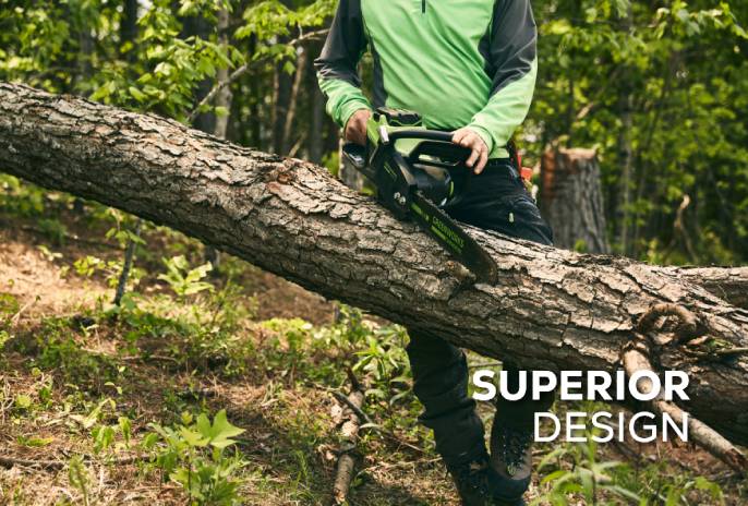 Greenworks 82V 20" 3.4kW Cordless Battery Chainsaw w/ 4.0Ah Battery and Dual Port Rapid Charger Greenworks 82V 20" 3.4kW Cordless Battery Chainsaw w/ 4.0Ah Battery and Dual Port Rapid Charger