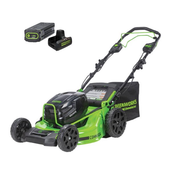 Greenworks 82V 21" Brushless Push Mower w/ 5.0Ah Battery and Dual Port Charger