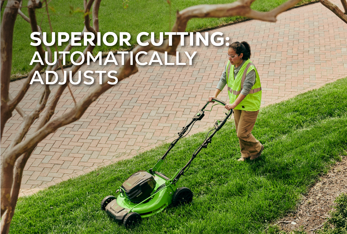 Greenworks 82V 21" Brushless Push Mower w/ 5.0Ah Battery and Dual Port Charger Greenworks 82V 21" Brushless Push Mower w/ 5.0Ah Battery and Dual Port Charger