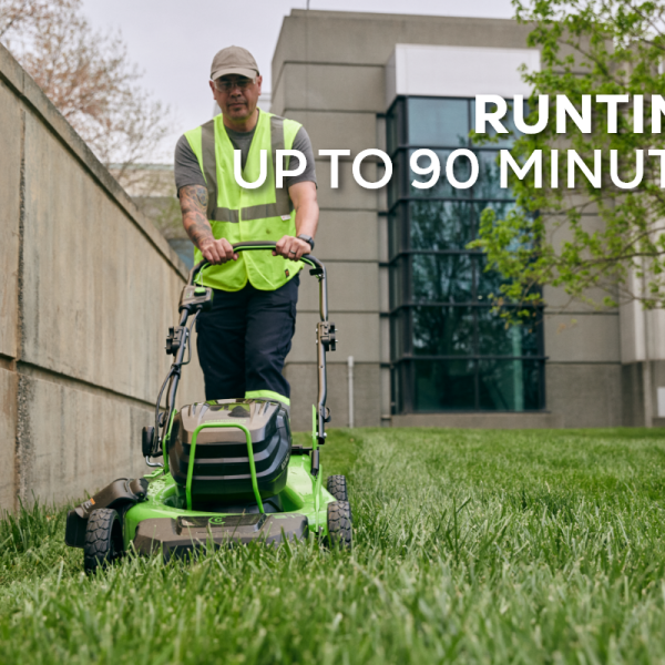 Greenworks 82V 21" Brushless Push Mower w/ 5.0Ah Battery and Dual Port Charger
