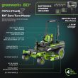 Greenworks 82V 54" MaximusZ Zero Turn Riding Mower with (2) 16.0 Ah , (2) 8.0 Ah ,(2) 4.0 Ah Batteries and 1.5kW Charger