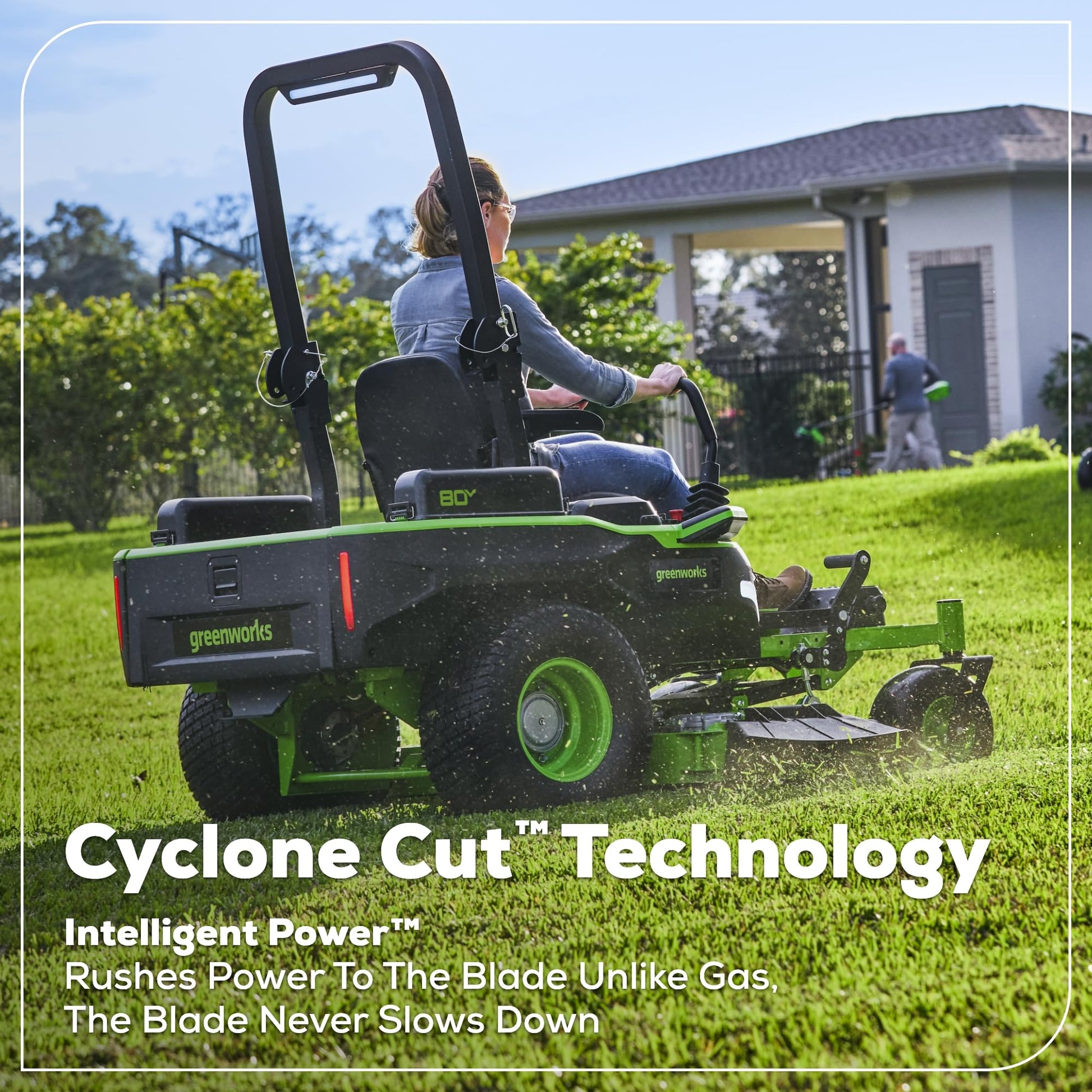 Greenworks 82V 54" MaximusZ Zero Turn Riding Mower with (2) 16.0 Ah , (2) 8.0 Ah ,(2) 4.0 Ah Batteries and 1.5kW Charger Greenworks 82V 54" MaximusZ Zero Turn Riding Mower with (2) 16.0 Ah , (2) 8.0 Ah ,(2) 4.0 Ah Batteries and 1.5kW Charger