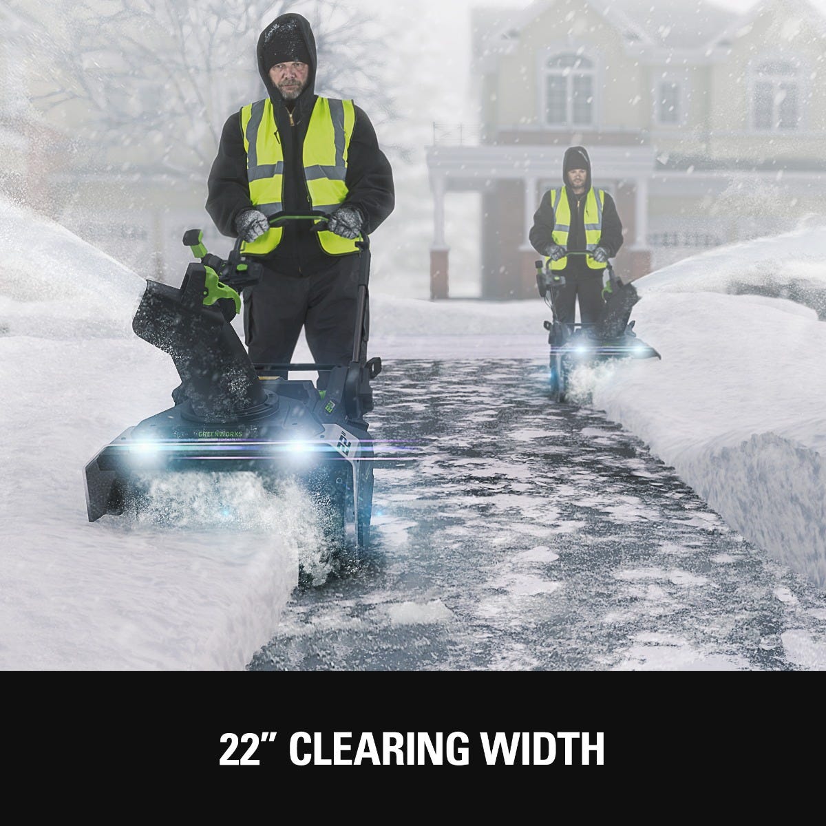 Greenworks 82V 22" Snow Blower w/ 5.0Ah Battery and Dual Port Charger Greenworks 82V 22" Snow Blower w/ 5.0Ah Battery and Dual Port Charger