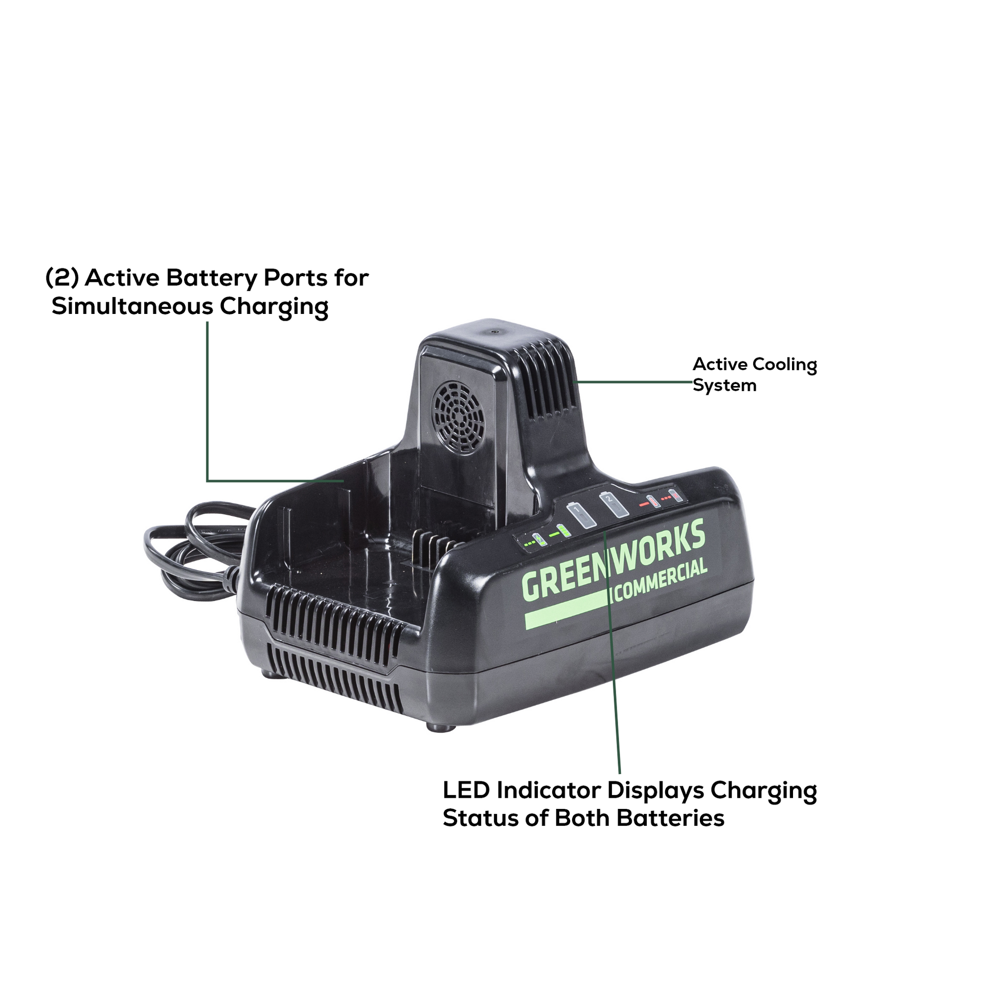 Greenworks 82V Dual Port Charger